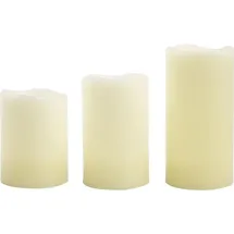 LEDKIA 3-Pack LED Kerzen 3 beige