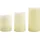 LEDKIA 3-Pack LED Kerzen 3 beige