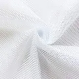STOFFKONTOR Mesh Netzstoff Stoff - Meterware, Farbe Weiss - Öko-Tex Standard 100- zum Nähen von Bekleidung, Innentaschen, Insektenschutz usw.
