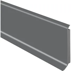 Logoclic Sockelleiste Hartschaumkern Grau 60 mm x 15 mm x 2500 mm