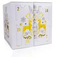 Accentra Adventskalender Würfel Gold Dekorativkosmetik - Rot