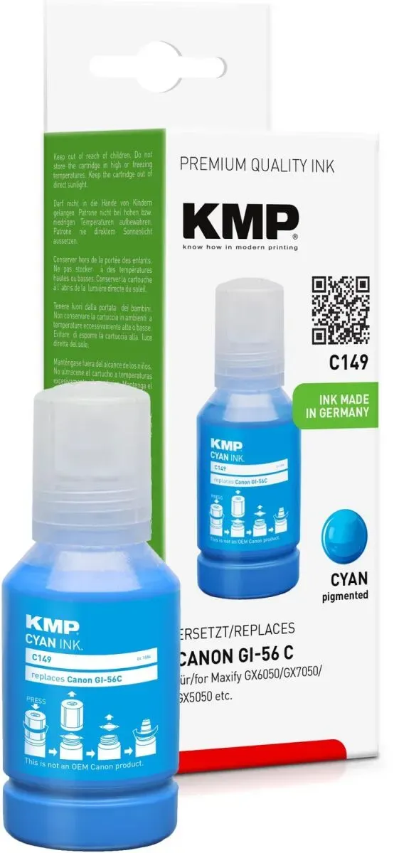 KMP 1584,0003 Druckerpatrone 1 Stück(e) Kompatibel Cyan