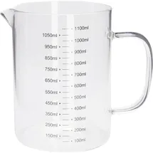 EH Excellent Houseware MESSBECHER GLAS ca. 1000 ml transparent