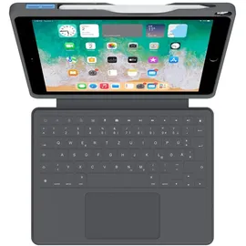 DEQSTER Smart Rugged Touch Plus Keyboard für iPad 10.2" (7./ 8./ 9. Gen.) Grau