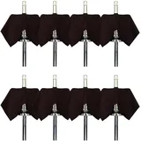 BOTTLECLOTHS - Original Collection, Flaschentücher für Eiskübel, Baumwolle, 54 cm, Loch in der Mitte, genähter Kreis (Schwarz, 8 Stück)