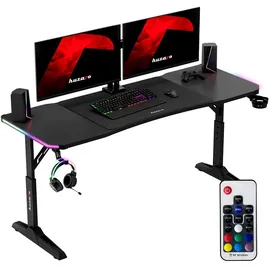 huzaro Gaming-Tisch Hero 4,6 RGB Schwarz