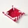 Homescapes Brotkorb Stoff Wendemuster Polka Dots rot – faltbar mit Wende-Design