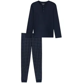 SCHIESSER Pyjama Fine Interlock Blau 56