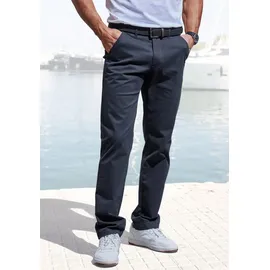 John Devin Chinohose regular-fit aus elastischer Baumwoll-Qualität blau 33