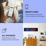 Klarstein Wonderwall Air Art Smart Infrarotheizung mit Thermostat, 350W Mehrfarbig