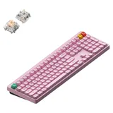 nuphy Node 100 kabellose Mechanische Tastatur High Profile, ANSI US, Bluetooth, 2.4GHz,USB-C, Light Pink, Blush Max