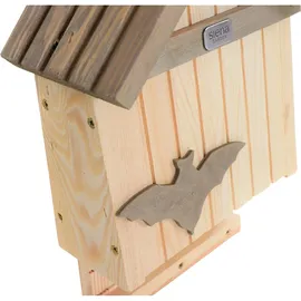 Siena Garden Fledermauskasten Nachtflatter Kiefer FSC 100%, 25x9x39 cm