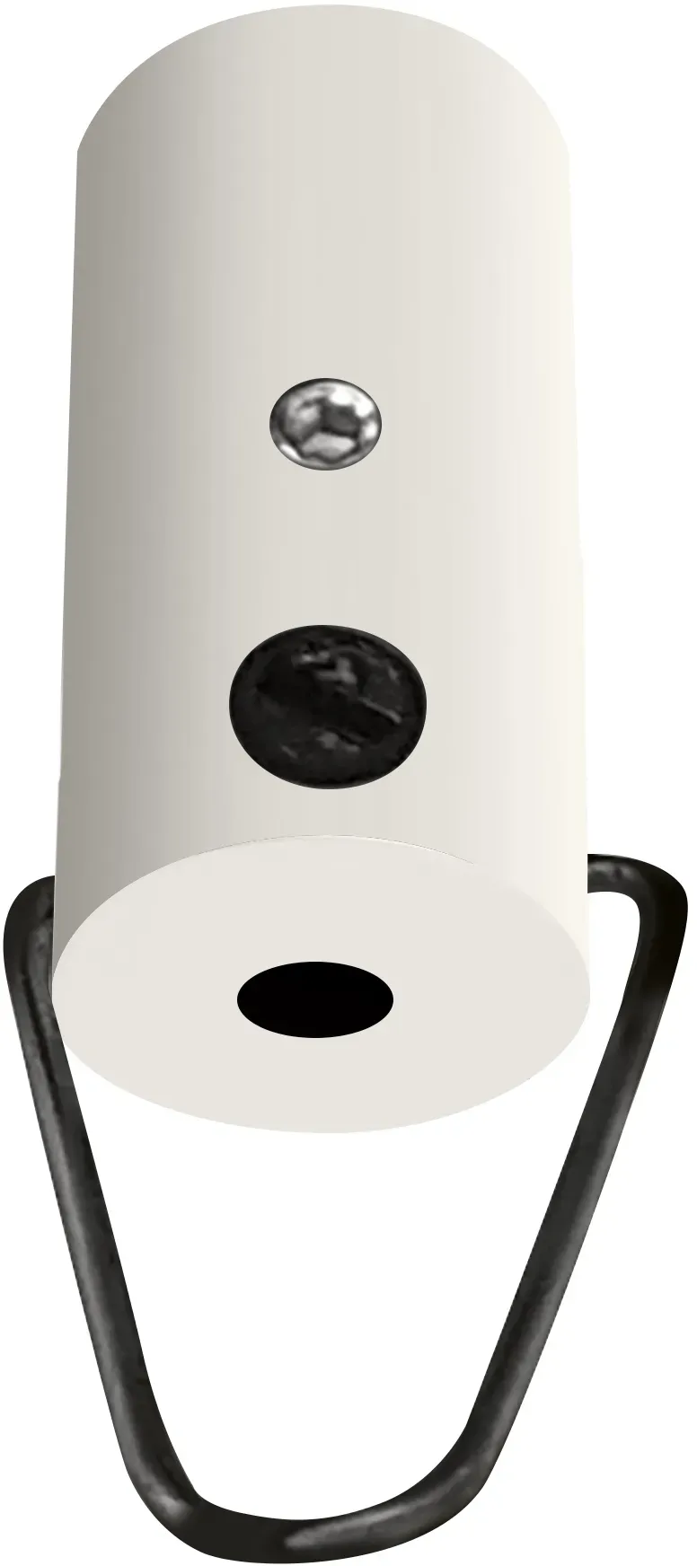 qles DSB0619 Decken-Stick mit Bügel und Zugentlastung, für Merten System-M, Polarweiß glänzend, brillant