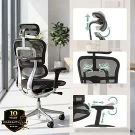 HJH Office Ergohuman Gen2 Netzstoff Schwarz