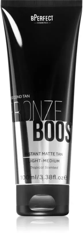 BPerfect Bronze Boost Instant Matte Tan Selbstbräunercreme für Körper und Gesicht Farbton Light-Medium 100 ml