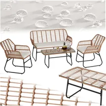 Tectake Molfetta XL Set 4-tlg. Beige