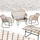 Tectake Molfetta XL Set 4-tlg. Beige