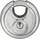 ABUS Vorhangschloss Diskus 24/70 Lock-Tag Edelstahl