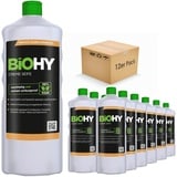 BiOHY Creme Seife Hautfreundliche Waschlotion, Phosphatfreie Handseife rückfettende Seifencreme 12er Pack (12 x 1 Liter Flasche)