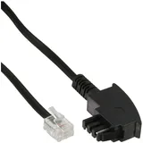 InLine TAE-F Kabel, für Telekom/Siemens-Geräte, TAE-F Stecker an RJ11 Stecker, 1m