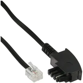 InLine TAE-F Kabel, für Telekom/Siemens-Geräte, TAE-F Stecker an RJ11 Stecker, 1m