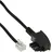 InLine TAE-F Kabel, für Telekom/Siemens-Geräte, TAE-F Stecker an RJ11 Stecker, 1m