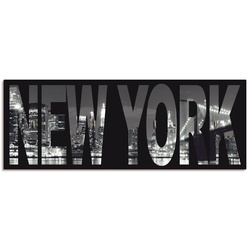Hakenleiste ARTLAND „New York“ Hakenleisten Gr. B/H/T: 40 cm x 14,8 cm x 1,6 cm, schwarz Haken MDF