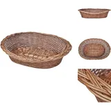 Vidaxl - Hundebetten - Living Hundekorb aus Weide Natur 50 cm - Braun
