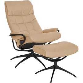 Stressless Relaxsessel "London", braun (latte batick), B:80cm H:116cm T:71cm, Leder BATICK: durchgefärbtes und genarbtes Möbelleder;Leder PALOMA: durchgefärbtes Semianilin-Möbelleder;ROHLEDER Stoff Q2 FARON (100% Polyester im Flor, Grundgewebe: 50% Polyester, 50%