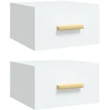 vidaXL Nachtschrank 2 Stk. 35 x 35 x 20 cm Weiß