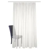 HOME WOHNIDEEN Fertigstore SABLIO Uni, Faltenband, weiß oder wollweiß, versch. Größen, Farbe:wollweiß, Größe:160 x 450 cm