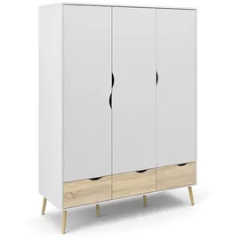 VCM Kleiderschrank Napoli 200 x 147 x 58 cm Weiß