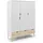 VCM Kleiderschrank Napoli 200 x 147 x 58 cm Weiß