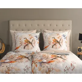 Muller Textil Gloria Blumen Beige 200 x 200 cm + 2 x 80 x 80 cm