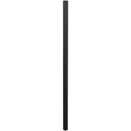 GAH Alberts Zaunpfosten 51 x 51 mm 170 cm Schwarz/Aluminium
