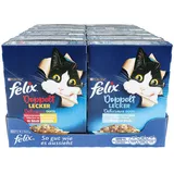 Felix Katzennahrung Doppelt Lecker 12 x 85 g, verschiedene Sorten, 10er Pack