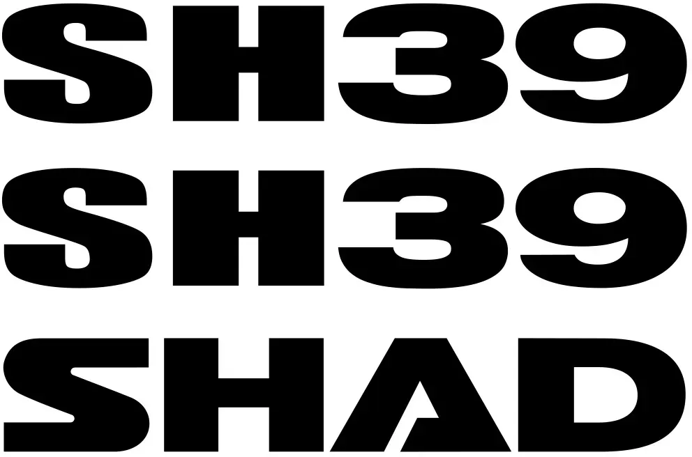 SHAD SH39 Aufkleber