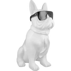 Casablanca by Gilde Deko Figuren - Skulpturen, Cool Dog weiß (H) 35 cm | Gr.: onesize