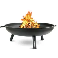 Deluxe4home® Feuerschale mit drei Standfüßen, Durchmesser 58 cm schwarz