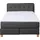 Home Affaire Boxspringbett HOME AFFAIRE "Fargo", grau (anthrazit), B:153cm L:227cm, Struktur fein (100% Polyester);Samtstoff (100% Polyester), Komplettbetten, Boxspringbett, in Überlänge 220 cm, mit Topper, 3 Ausführungen, 4, Breiten
