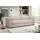 MID.YOU 3-Sitzer-Sofa Cord 3 Beige/Braun