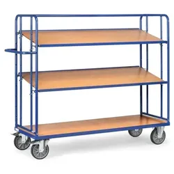 Etagenwagen 4296, 3 Ebenen, Tragkraft 500kg - blau