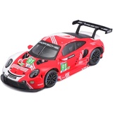 BBURAGO 18-38308 Porsche 911 RSR Lemans Modellauto im Maßstab 1:43, rot-weiß