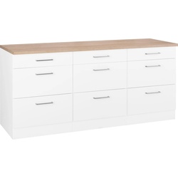 Unterschrank HELD MÖBEL „Visby“ Schränke Gr. B/H/T: 180 cm x 85 cm x 60 cm, weiß Unterschränke Breite 180 cm
