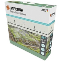 GARDENA Micro-Drip-System 60 m2) Tropfbewässerung Set Gemüse-/Blumenbeet