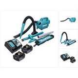 Makita DCL 184 RF Akku Staubsauger 18 V 54 mbar 0,5 l + 2x Akku 3,0 Ah + Ladegerät