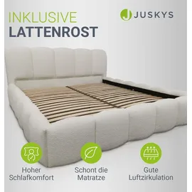 Juskys Catania 180 x 200 cm Beige inkl. Matratze
