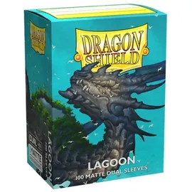 Arcane Tinmen Dragon Shield - 60 Japanese size Dual Matte Sleeves, Farbe: Lagoon