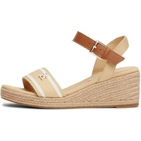 Tommy Hilfiger Espadrilles Webbing Wedge Sandal Beige