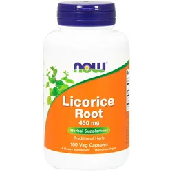 Now Foods Licorice Root - Süßholzwurzel 450 mg Extrakt (100 Kapseln)